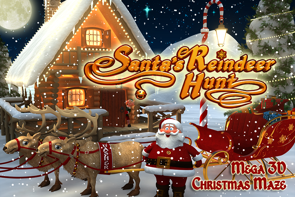 Screenshot Santa's Reindeer Hunt – Mega 3D Christmas Maze Screenshot Santa's Reindeer Hunt – Mega 3D Christmas Maze